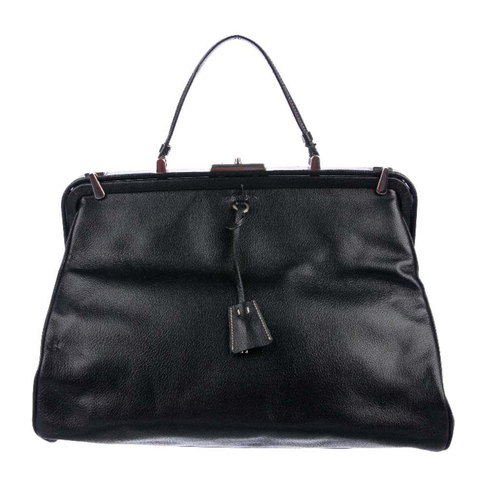 Prada Madras Cerniera Frame Bag. Large
